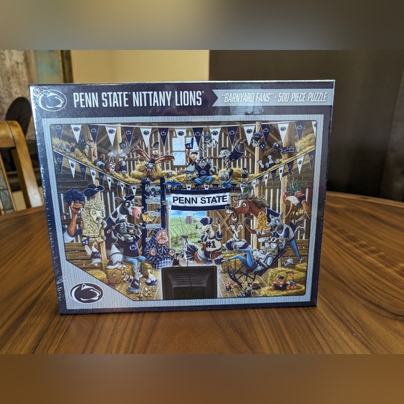 NEW NCAA Penn State Nittany Lions Barnyard Fans 500 Piece Puzzle - Picture 1 of 5